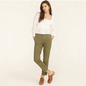 NWT J Crew Frankie Chino Pants Olive Green 10